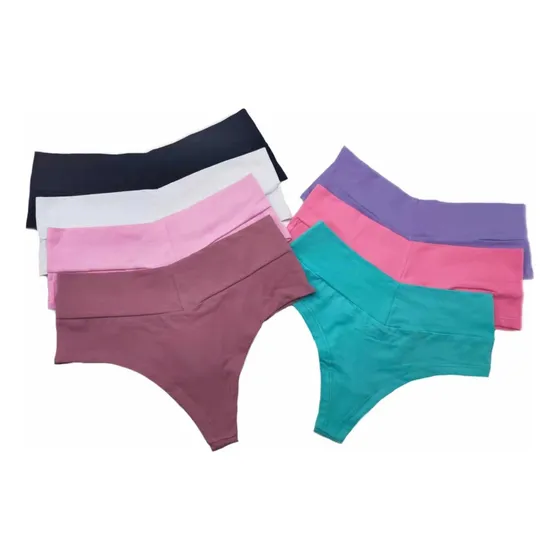 Pack 12calzon Colaless Tiro Alto Algodón Nuevo  Peruano Faja