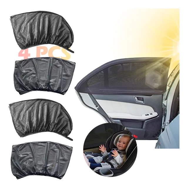 Cubre Sol Rayos Coche Ventanas Lateral Cortinas Parasol Auto