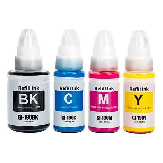 Kit 4 Tintas Compatible Con Canon Gi 190 G2110 G3110 G4110