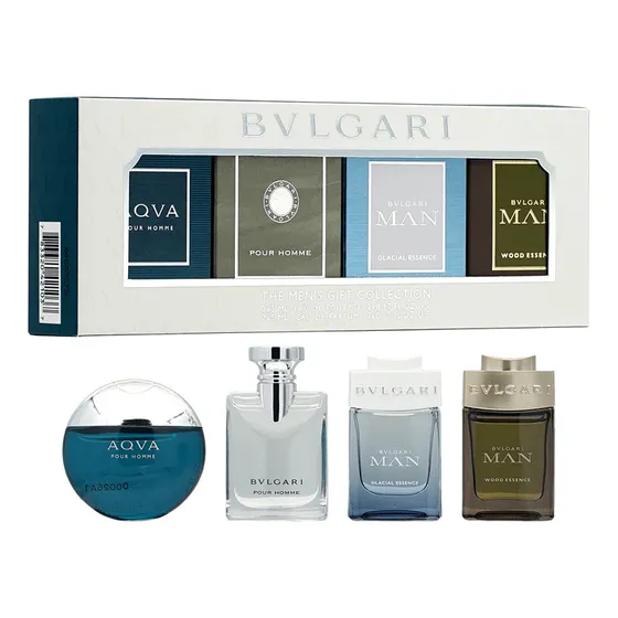 Bvlgari Pour Homme — Set de fragancias para hombre, 4 unidades, volumen de 5 ml