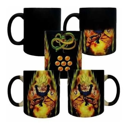 Taza Magica Goku Dragon Ball Recuerdo Para Evento O Fiesta