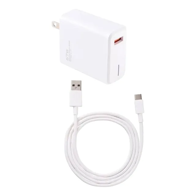 Cargador Celular Tipo C 67w Cable Carga Rápida Usb Teléfono
