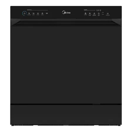 Lava Louças 8 Serviços Preta Touch Plus Midea Preto