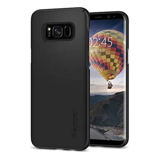 Funda Spigen Para Galaxy S8, Superficie Mate, Negro