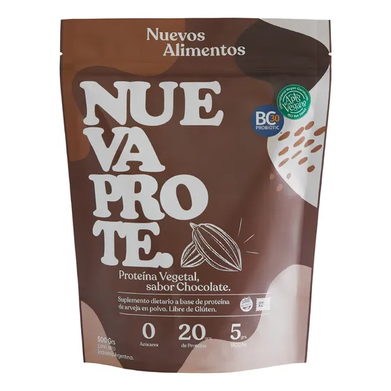 Proteína Nuevos Alimentos Vegana Sin Tacc Chocolate 500g