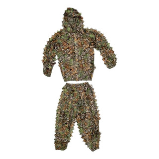 Algodón Táctico 3d Hoja Árbol Ghillie Traje De Caza Algodón Táctico 3d Hoja Árbol Ghillie Traje De Caza