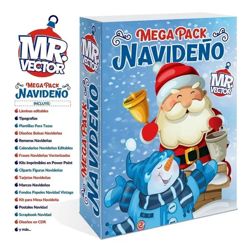 Pack Navidad Premium Sublimar Kits Eps Cdr Png Ai Psd