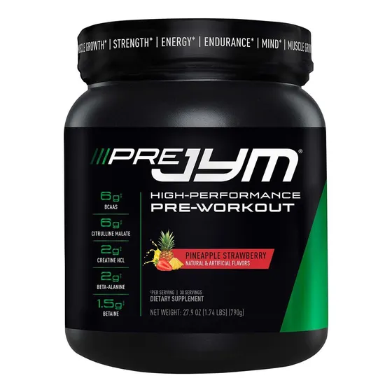 Jym Supplement Science Pre Jym Pineapple Strawberry Pre Work