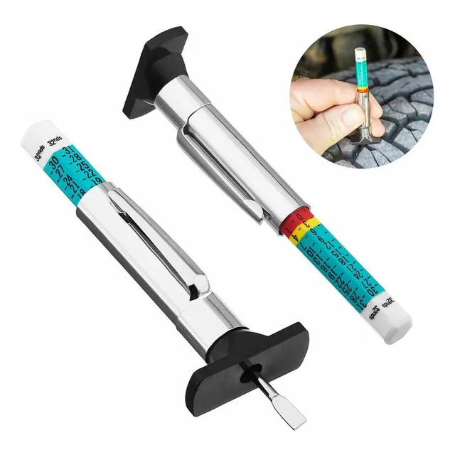Medidor Espesor Desgaste Profundidad Llantas Carro Moto Mtp