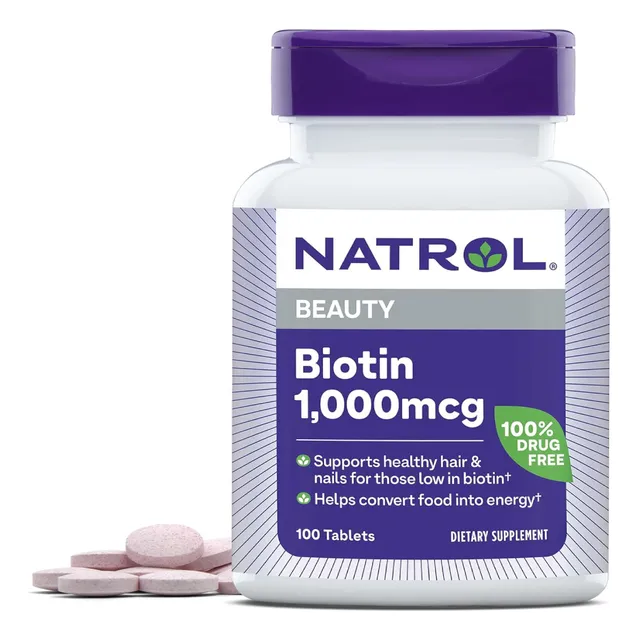 Biotin 1000 Mcg 100 Tabletas Natrol