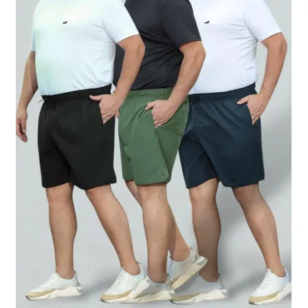 Kit 3 Shorts Plus Size Bermuda Extra Grande Elastano Até G3