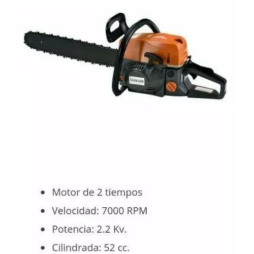 Motosierra a nafta Oryx 52cc OR-0702 2.9hp