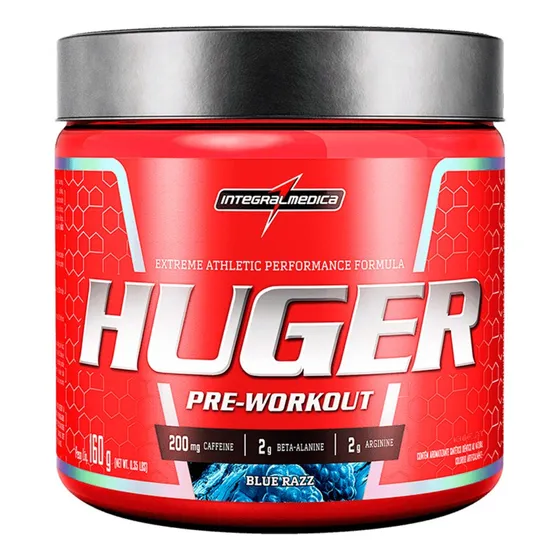 Pré-Treino Huger 160g - Força, Foco e Energia - Apple Dream - Integralmedica