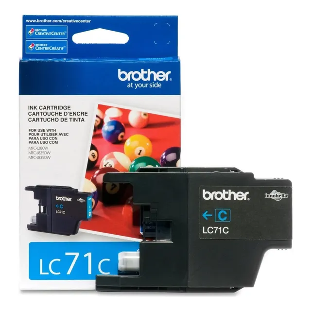 Brother Impresora Lc71c De Rendimiento Estándar Tinta Cian
