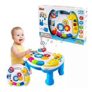 Mesa De Atividades Bebes Azul Zoop Toys Mesa De Atividades Bebes Azul Zoop Toys