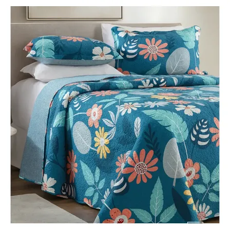 Kit Colcha Cobre Leito Cama Casal Dupla Face Com Fronha