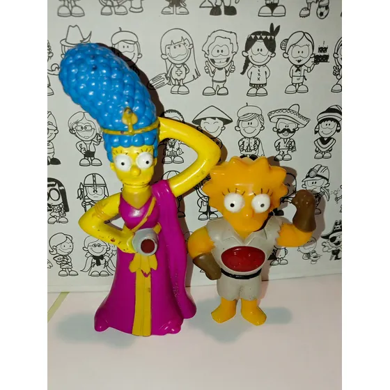 Lisa Y Marge Los Simpson Figuras Colección Burger King 2011