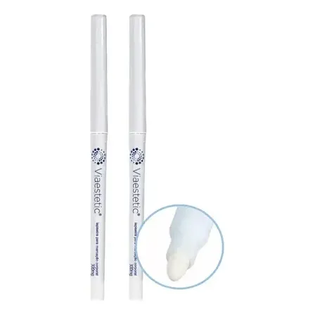 Lápis Retrátil Marcação Corporal Branco para Estética 2 Unid Matte