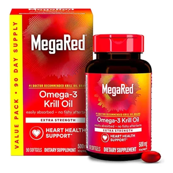 Aceite De Krill Antártico Megared 500 Mg De Grasas Omega 3