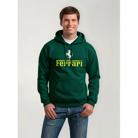 Buzo Hoodie Con Capota Ferrari Carreras Formula Deportivo