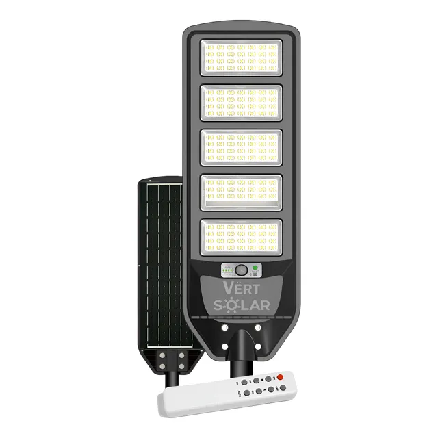 Lampara Reflector Luminaria De Calle Solar 200w 65k Luz Fria