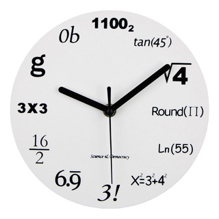 Reloj De Pared Moderno De 20 Cm Con Ecuaciones Matemáticas Reloj De Pared Moderno De 20 Cm Con Ecuaciones Matemáticas