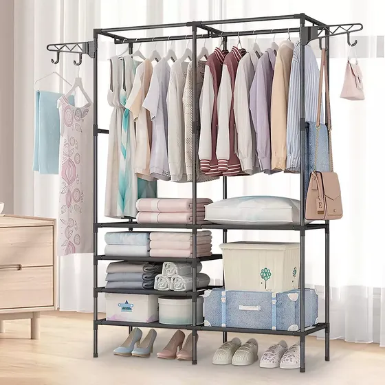 Perchero De Piso Para Organizador Ropa Rack Colgador Closet
