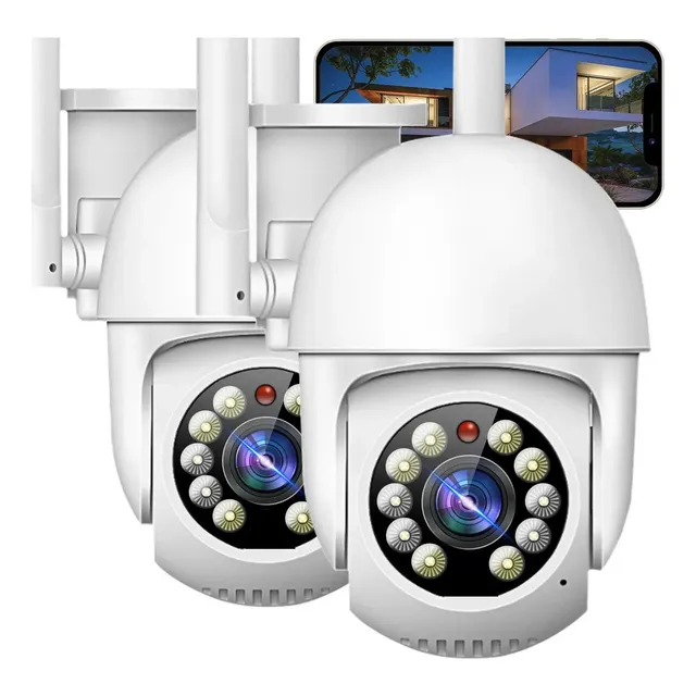 2 Camaras Ip Smart Wifi Infrarrojo Externo Y Interno Hd