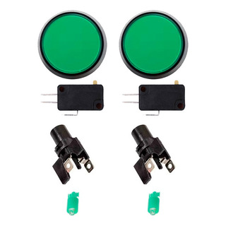 2 Piezas Push Button Gigante 10cm Arcade Micro Switch Y Led 2 Piezas Push Button Gigante 10cm Arcade Micro Switch Y Led
