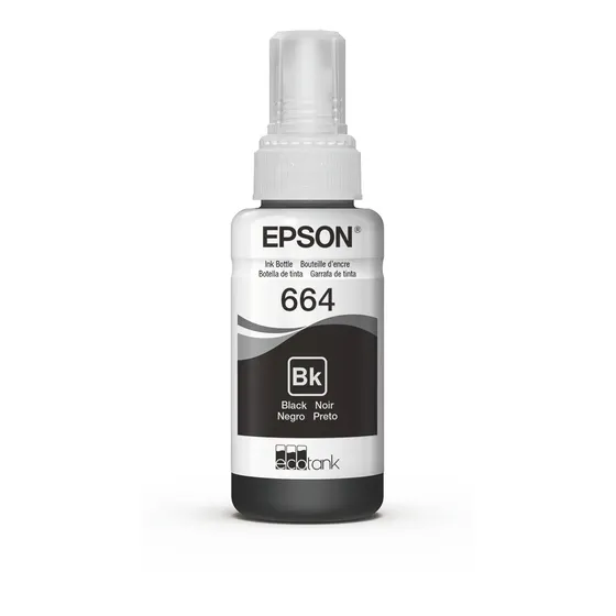 Botella De Tinta Epson Negra T664 | Cuotas sin interés