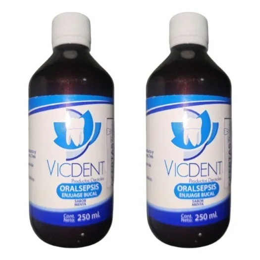 2 Enjuagues Clorhexidina Para Gingivitis Sabormenta250ml