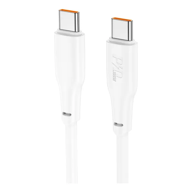 Cable Hoco X93 Force 100w Usb Tipo C A Usb Tipo C 2m Blanco