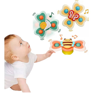 3 Piezas Ventosa Giratoria Juguetes Sensoriales Para Bebes 3 Piezas Ventosa Giratoria Juguetes Sensoriales Para Bebes