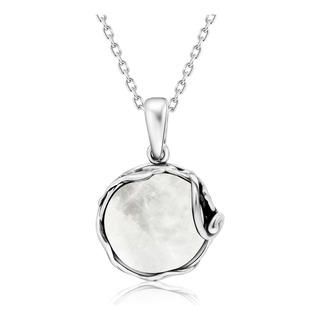 Collar De Piedra Lunar Natural De Plata De Ley 925 ' Colgant Collar De Piedra Lunar Natural De Plata De Ley 925 ' Colgant