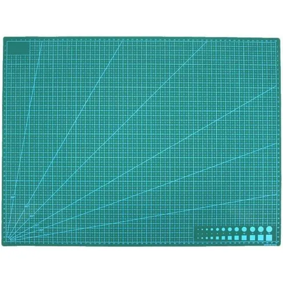 Base Tabla Tablero De Corte A1 Medidas 90x60 Cm Patchwork Color Verde Oscuro