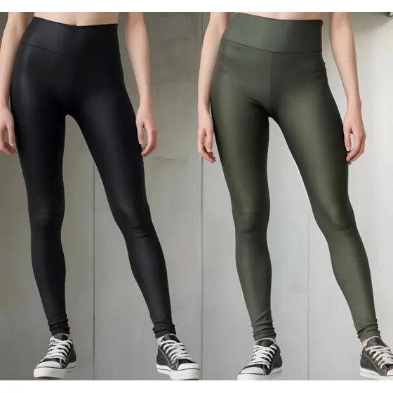 Pack X2 Calza Morley Deportiva Mujer Tiro Alto Rfs