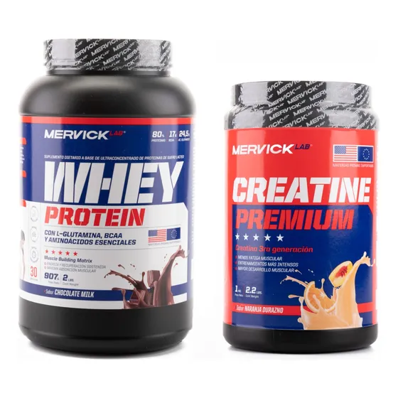 Proteina Whey Protein Mervick 1 Kilo + Creatina 1 Kilo Polvo
