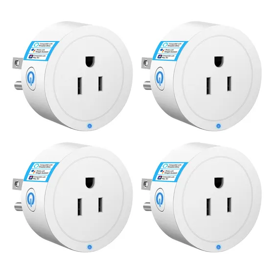Vanance 4 Enchufes Inteligente Contacto Wifi Alexa Google Home Smart Plug Interruptor Inteligente 110/220v 10a Tomacorrientes Surplife App Remoto Control De Temporizador Seguro Enchufes Electricos