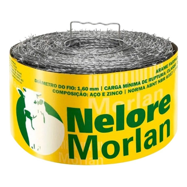 Arame Farpado Nelore Fio 16 1,52mm 250kgf 500m Arame Farpado Nelore Fio 16 1,52mm 250kgf 500m