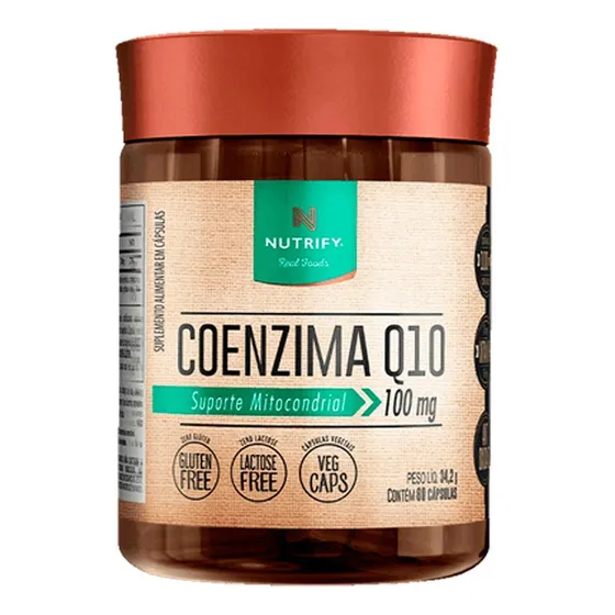 Coenzima Q10 Coq10 100mg 60 Capsulas Suporte Mitocondrial