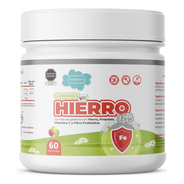 Hierro Vitamina C Y Prebióticos Para Niños Nibray Kids