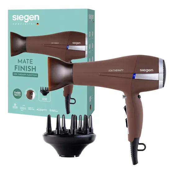 Secador De Pelo Siegen Sg-3043 Color Café