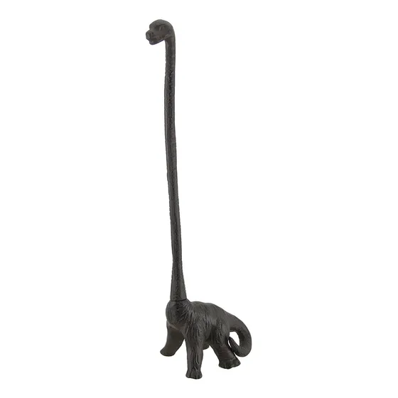 Toallero Papel Dinosaurio Cuello Largo Hierro Fundido