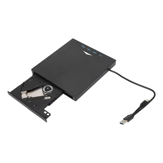 Unidade De Cd Externa Para Laptop, Dvd Embutido, Cabo Tipo C