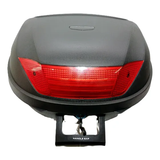 Baul Moto 52 Lts 2 Cascos Desmontable Con Respaldo Y Base