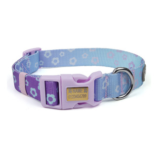 Collar For Perro Con Grabado De Color Degradado Antipérdida Collar For Perro Con Grabado De Color Degradado Antipérdida