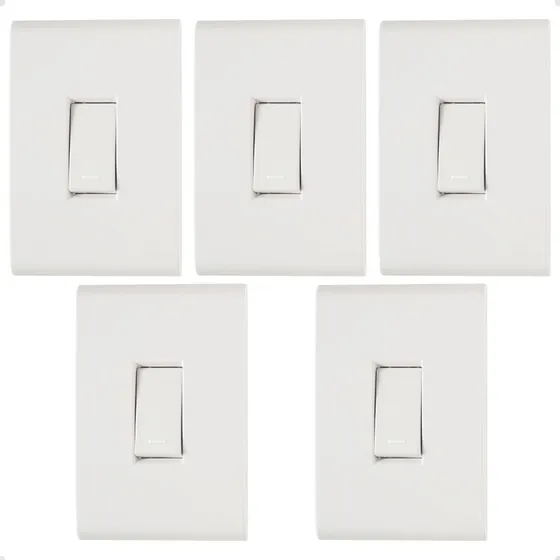 5 Interruptor Simples 4x2 -  Tramontina
