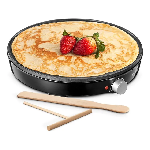 Crepera Electrica 12 Para Hacer Crepes Con Accesorios