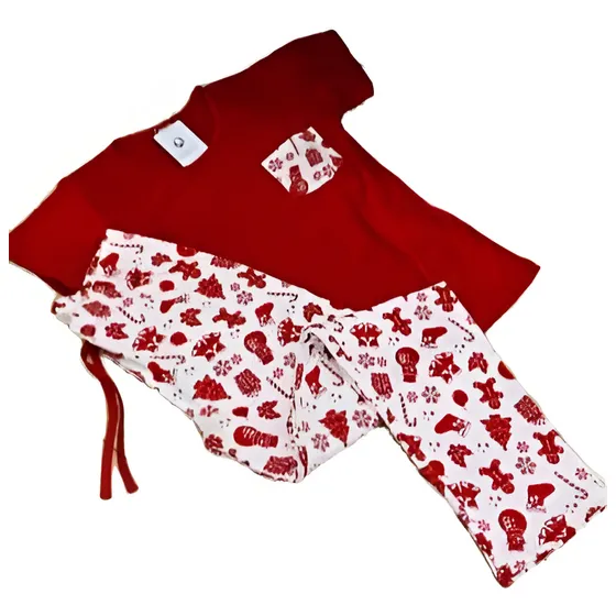Oferta Conjunto Pijama Navidad Piel Durazno Importado Damas 
