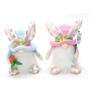 Conejo De Pascua Orejas Adorno Muñeco Anciano Sin Rostro,g Conejo De Pascua Orejas Adorno Muñeco Anciano Sin Rostro,g